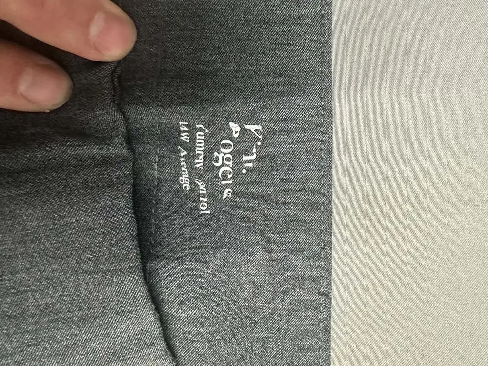 Kim Rogers Women's Gray Pull-On Slim Leg Knit Trousers Size 14W Average - Picture 4 of 5